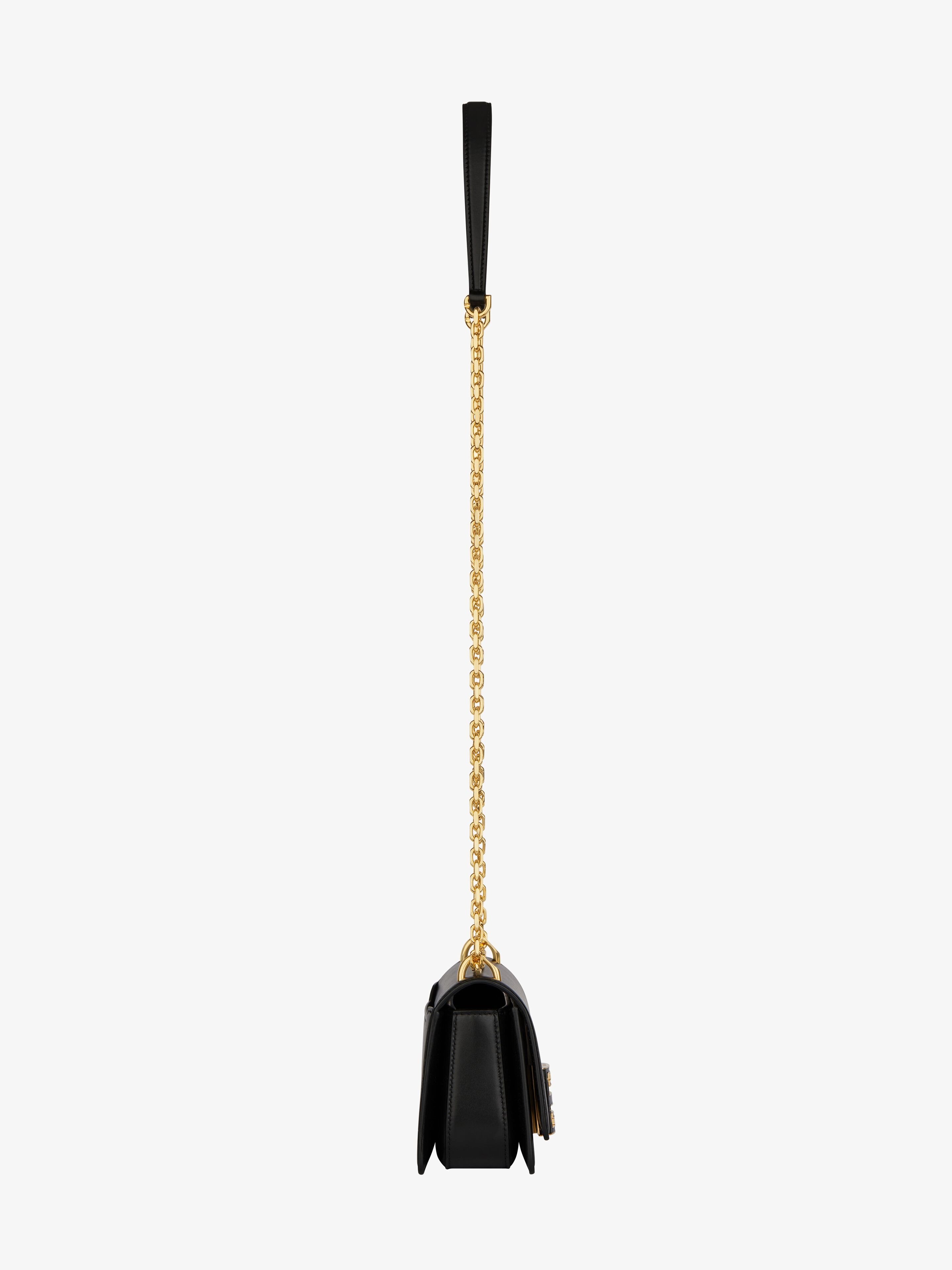 Givenchy Small 4g Leather Crossbody Bag In Black
