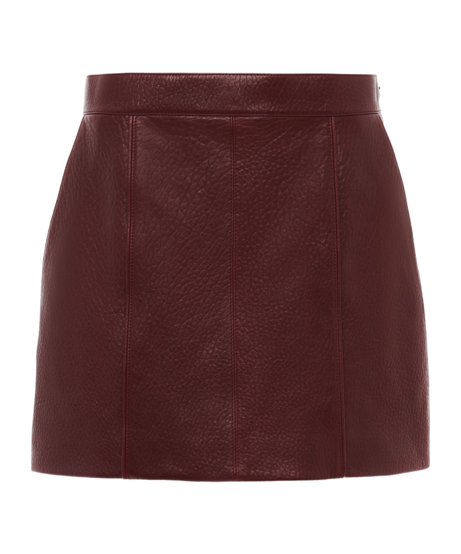Chloé Straight Mini Skirt In Burgundy