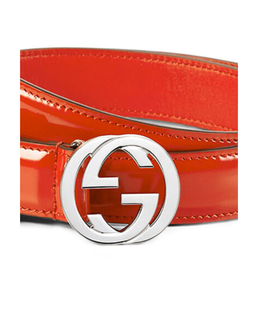 Gucci Mutual Buckle Belt In Red