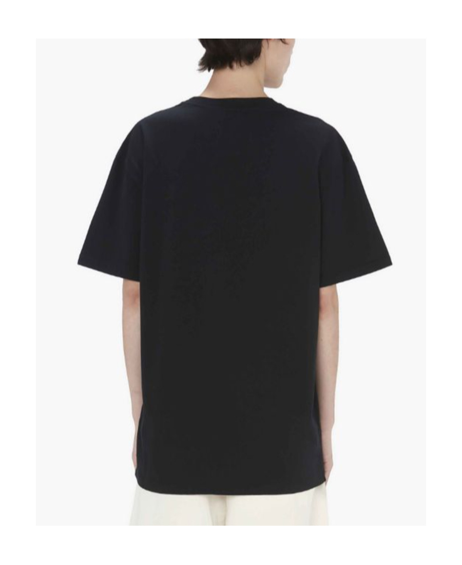 Jw Anderson Logo-embroidered T-shirt In Black