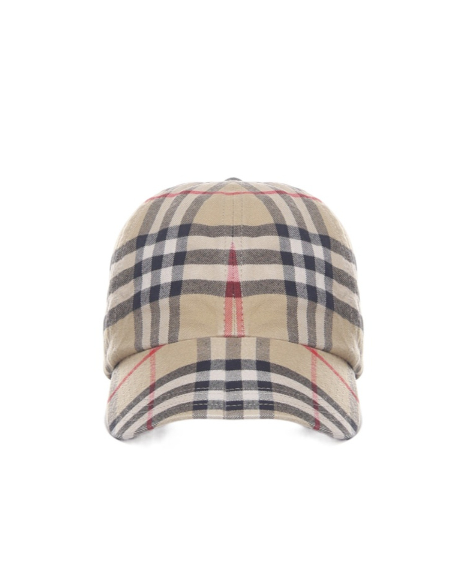 Burberry | Check Print Baseball Cap| Man | M In Nude