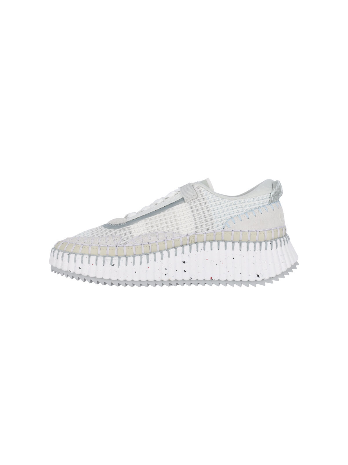 Chloé Low Top Sneakers Textured Sole In Blue
