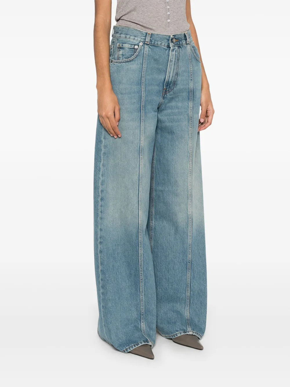 HAIKURE PEACE WIDE-LEG JEANS