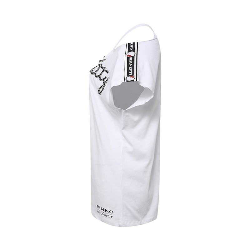 Pinko X Hello Kitty Shoulder-length T-shirt In White
