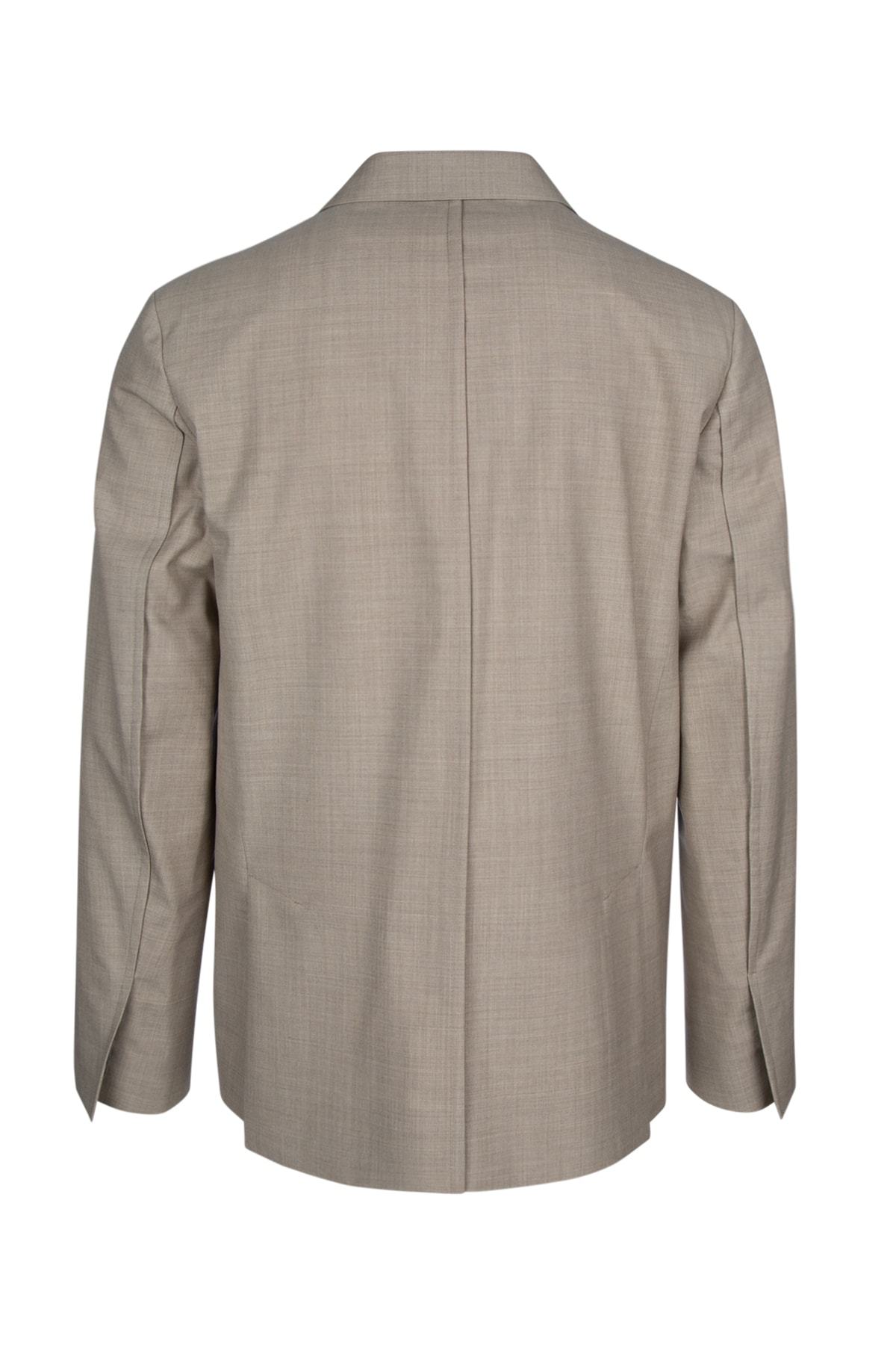 Dior Long-sleeved Breast Pocket Suit Coat In Gray