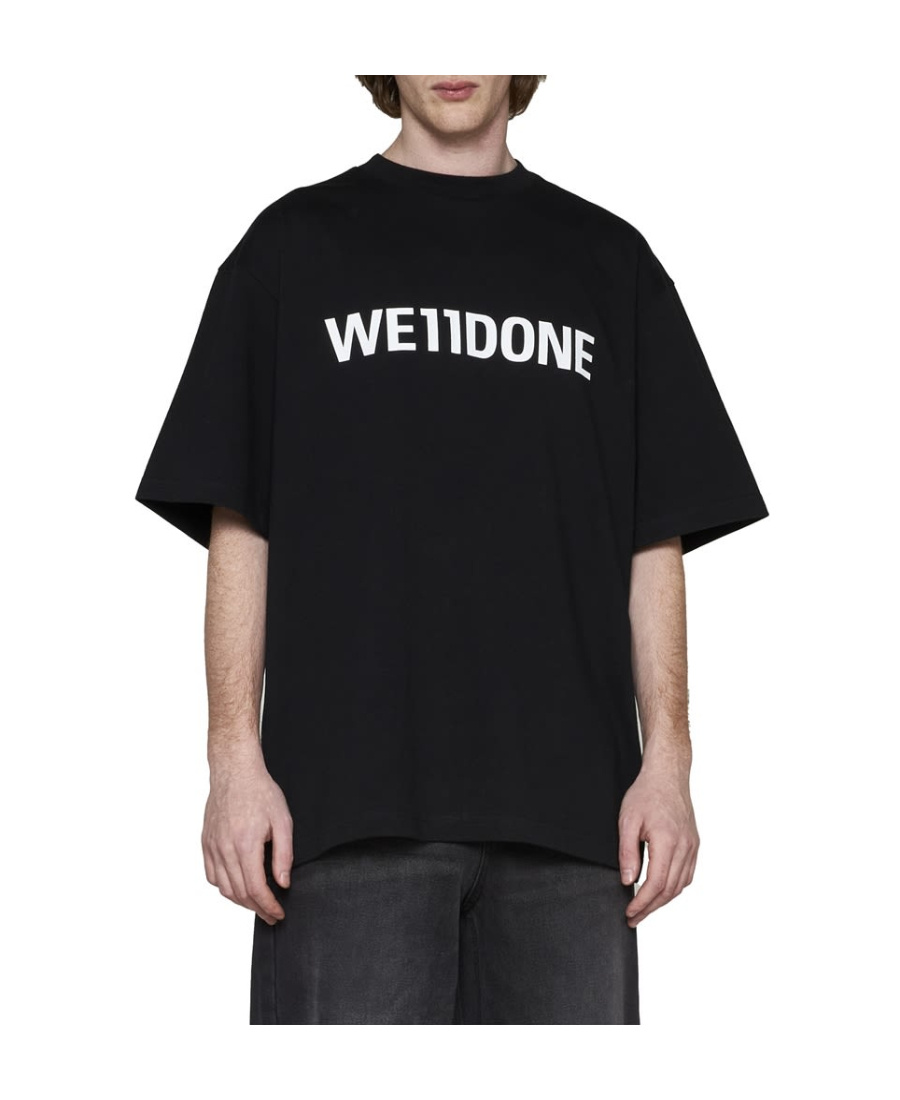 We11 Done Black Large Basic T-shirt In Black