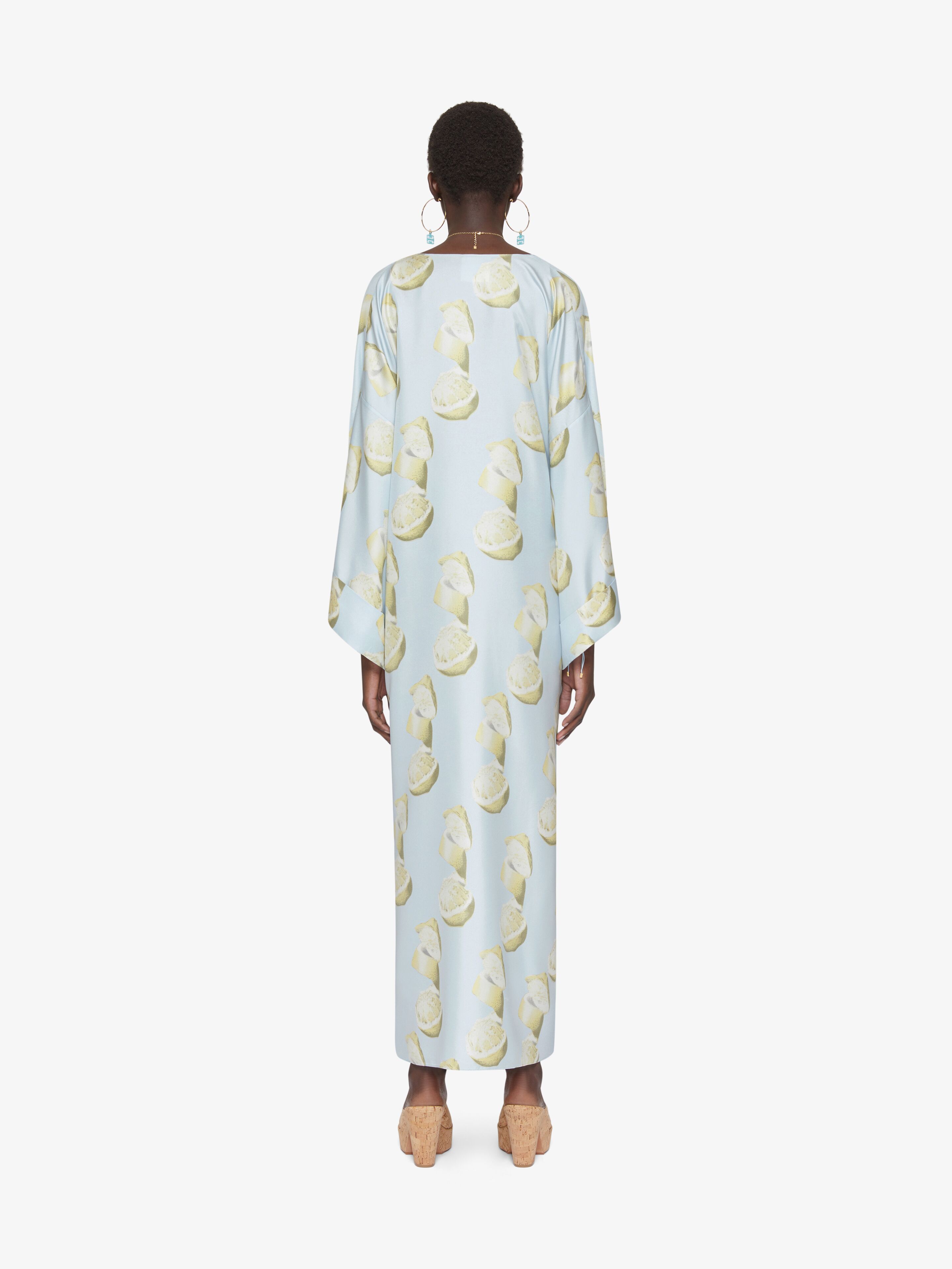Givenchy V-neck Printed Dress In White