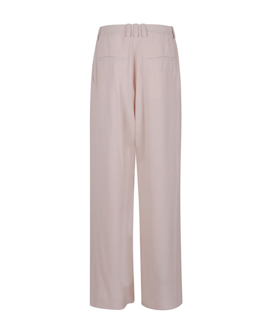 Balmain Wide-leg High-waist Trousers In Nude