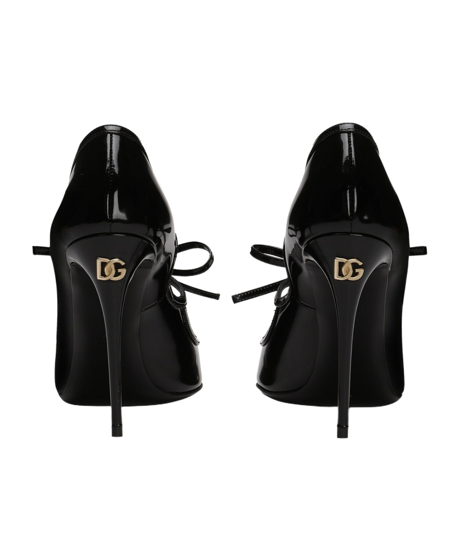 Dolce & Gabbana Mun Bow-embellished Patent Leather Pumps In Black