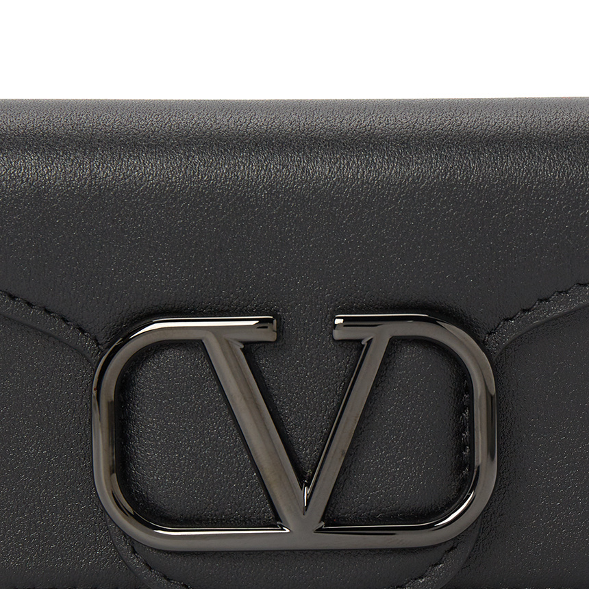 Valentino Flip Wallet In Black