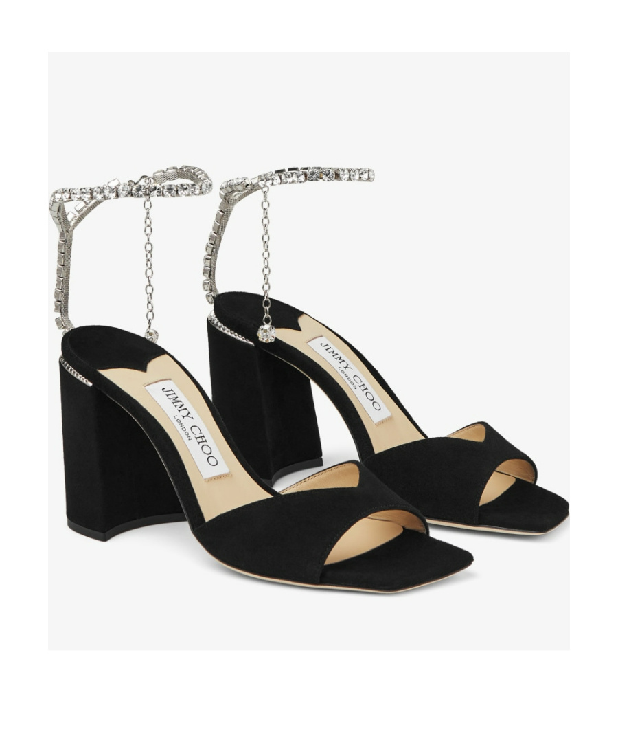 Shop Jimmy Choo Saeda Sandal 85 In White