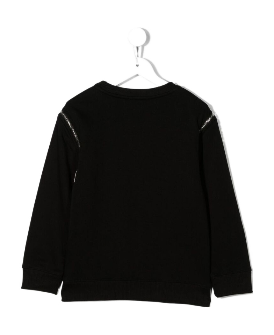 Givenchy Kids Logo Embroidered Long-sleeved Sweatshirt In Black