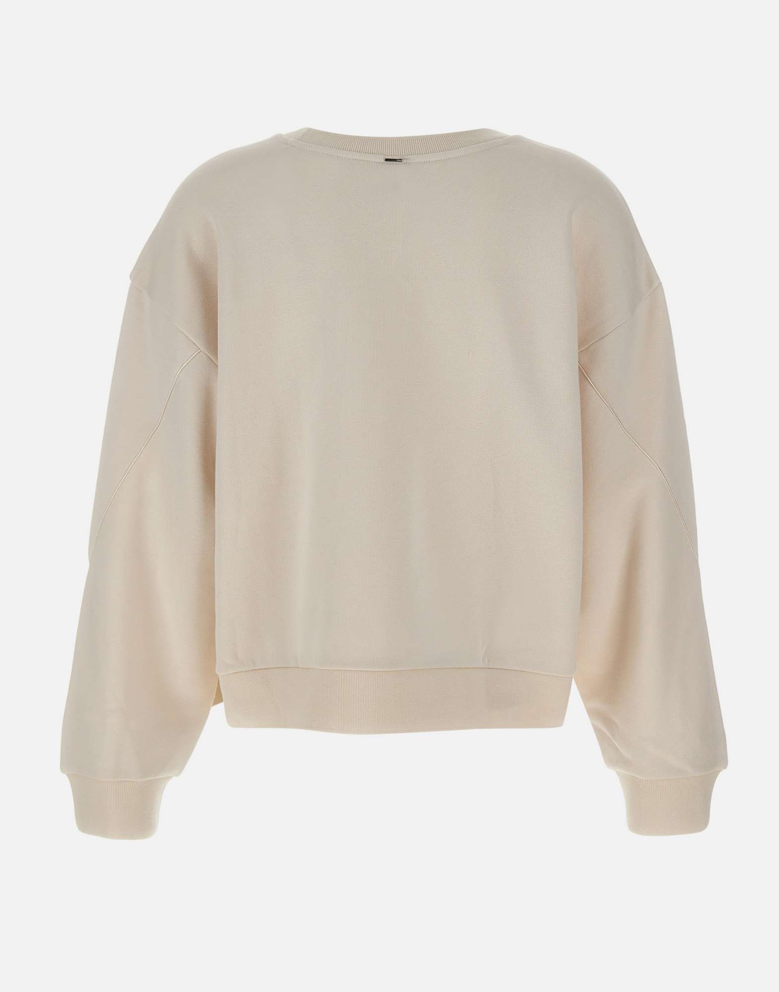Hugo Boss Bow-detail Crew-neck Sweatshirt In Neutral