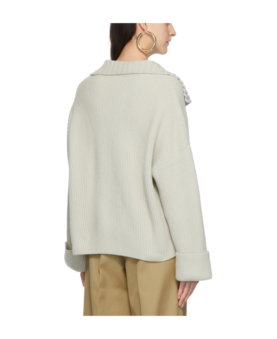 Aeron Demi Collared Cashmere Sweater In White