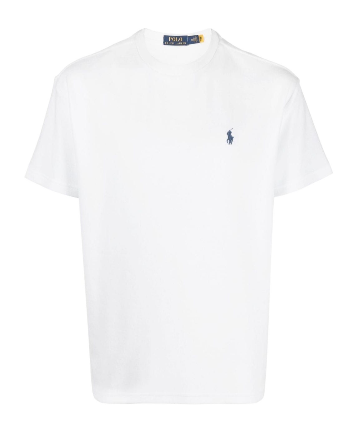 Shop Polo Ralph Lauren Embroidered-logo Cotton T-shirt In White