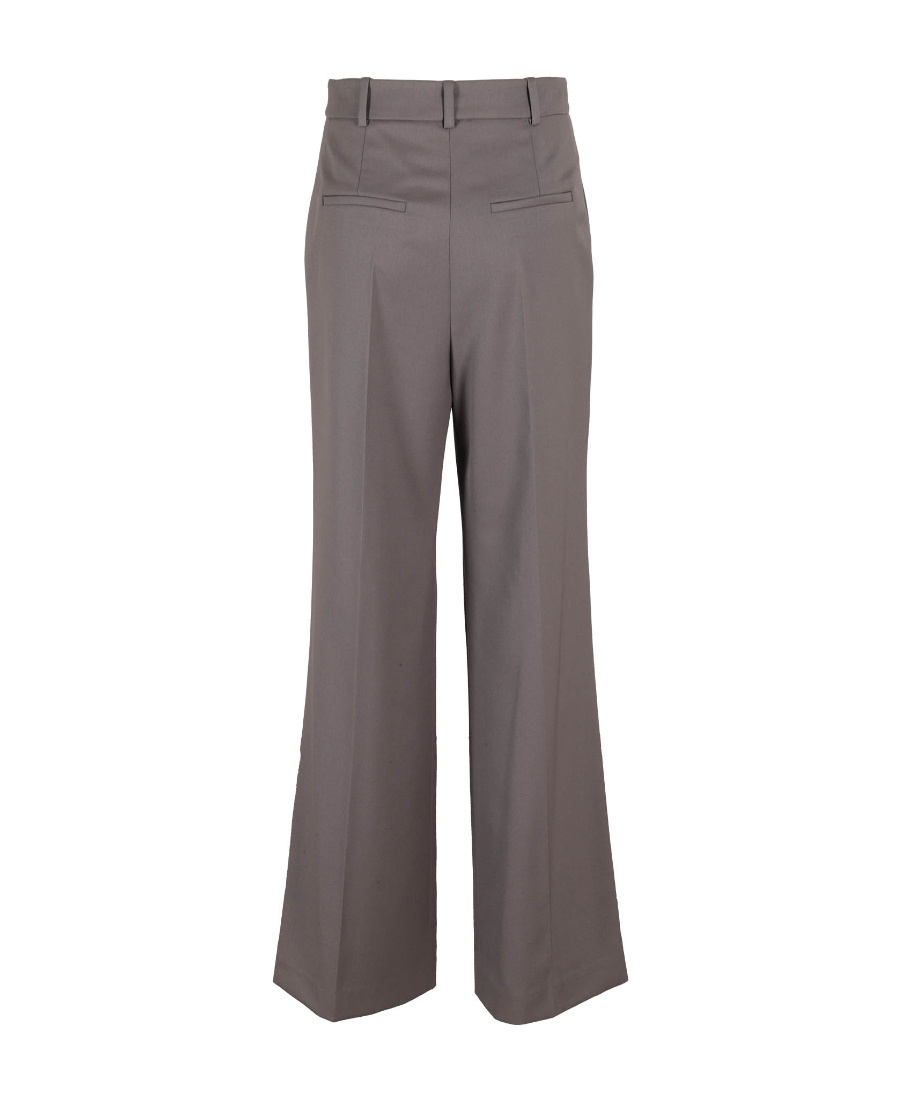 Low Classic Grey Basic Straight-leg Trousers In Black