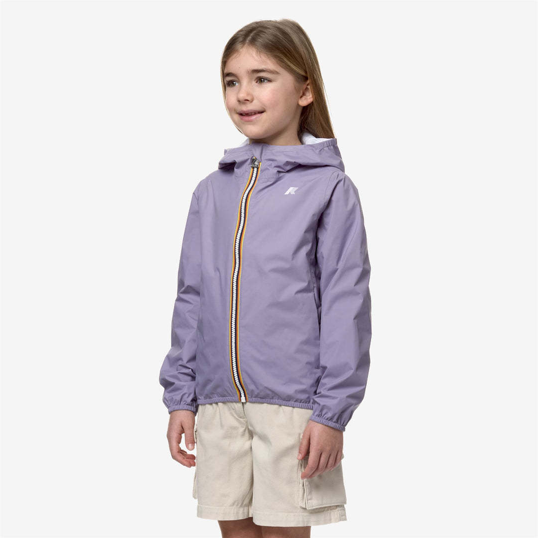 K-way Kids Lily Reversible Zipped Hooded Jacket In White