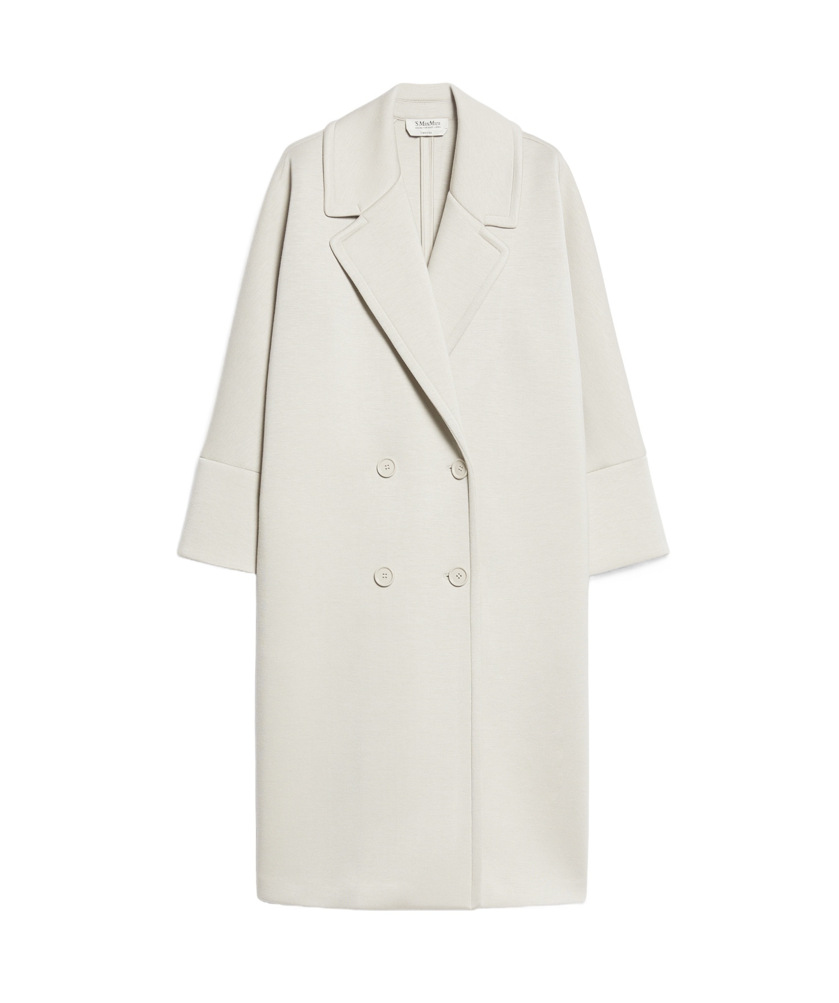 Max Mara Double-breasted Coat In White