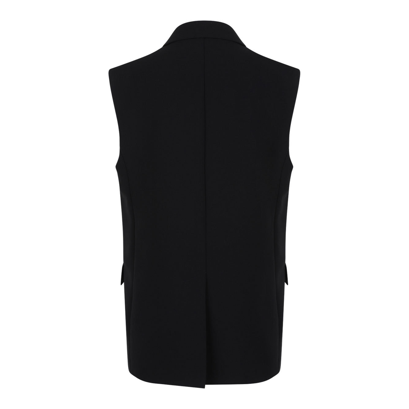 Max Mara Pomez Double-breasted Waistcoat In Black