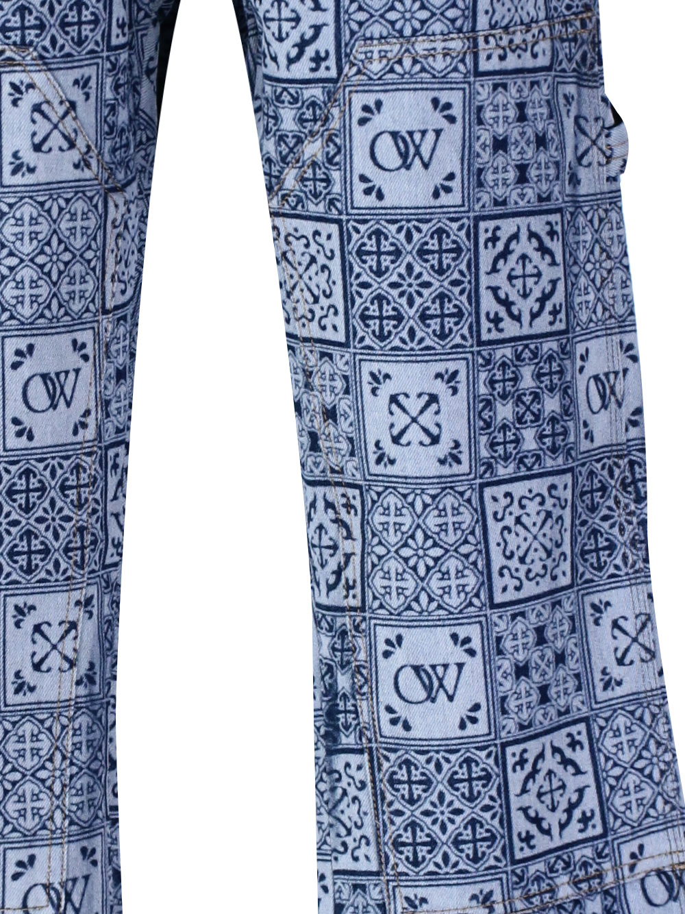 Off-white Belt-loop Jeans In Blue