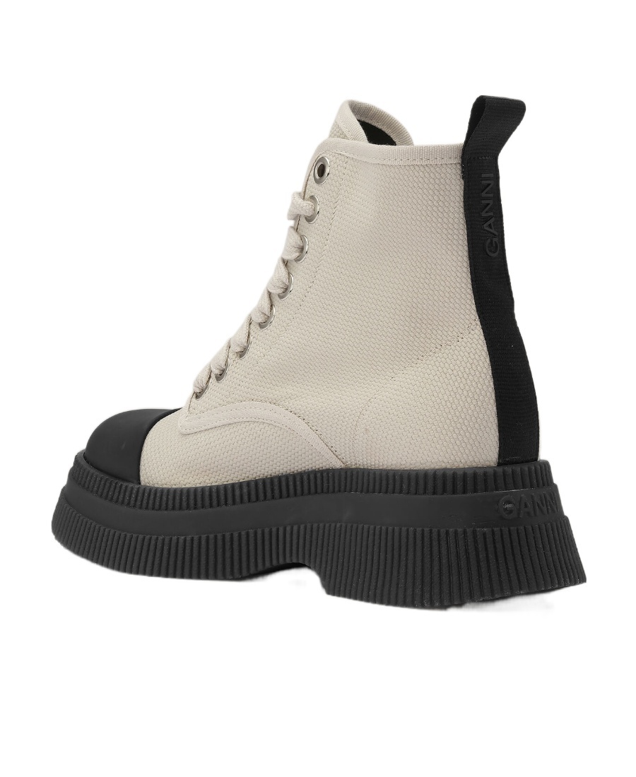 Ganni Creepers Creepers Textile Lace Up Boot