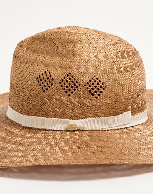 Valentino Vlogo Holiday Straw Hat