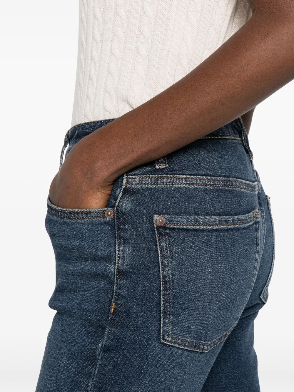 7 For All Mankind Calie Straight Leg Jeans In Blue