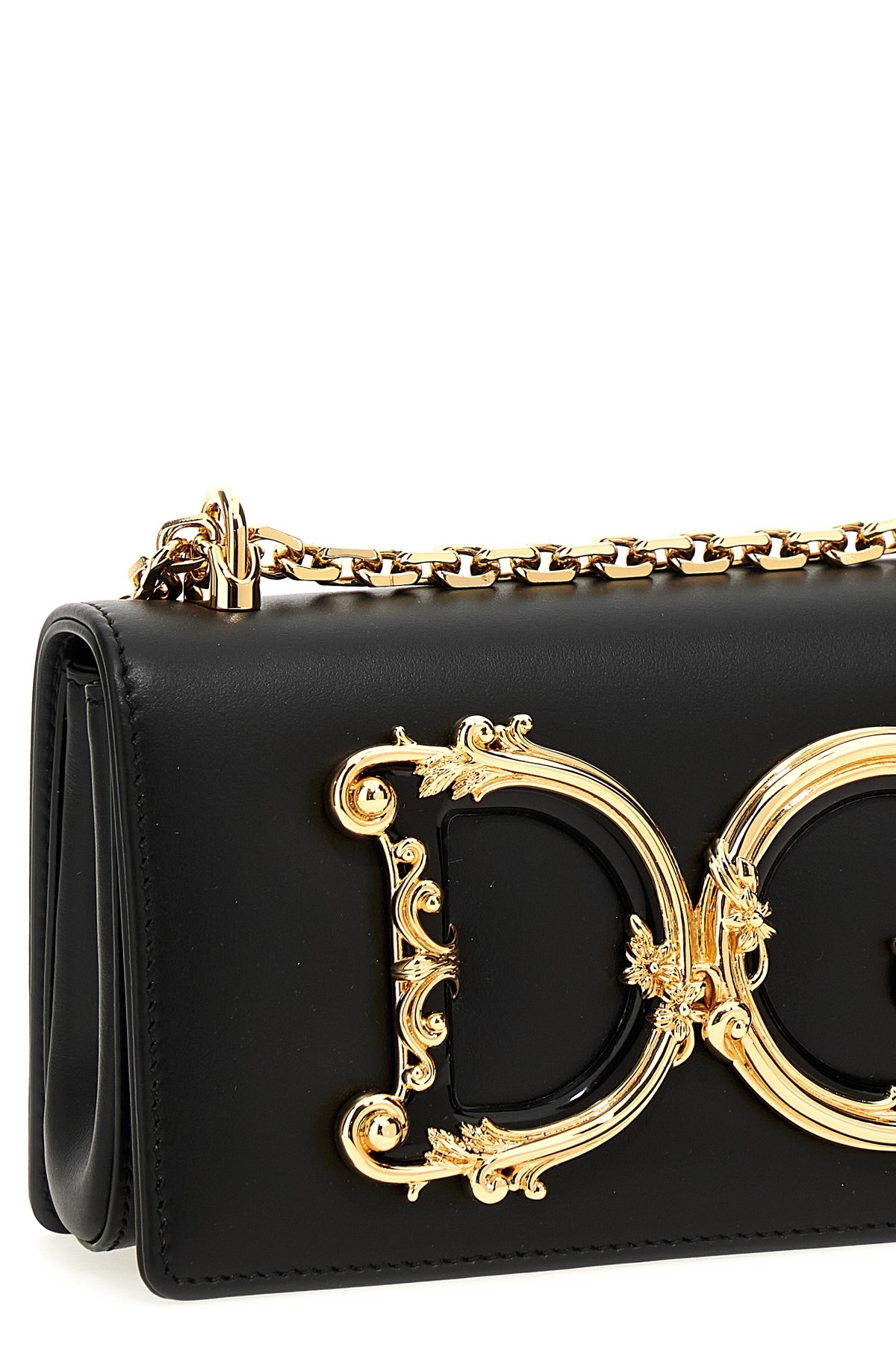 DOLCE & GABBANA DG GIRLS LEATHER CROSSBODY BAG 