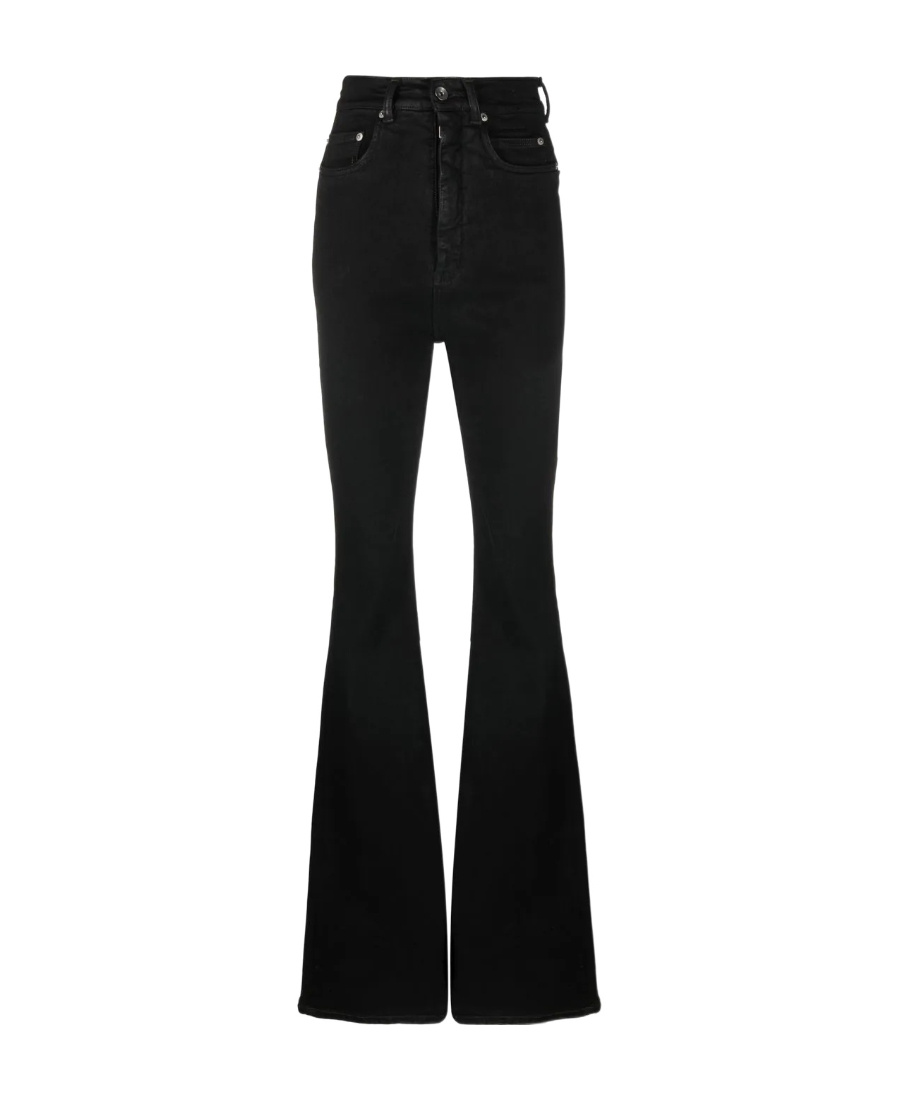 Shop Rick Owens Drkshdw Flared Denim Jeans In Black
