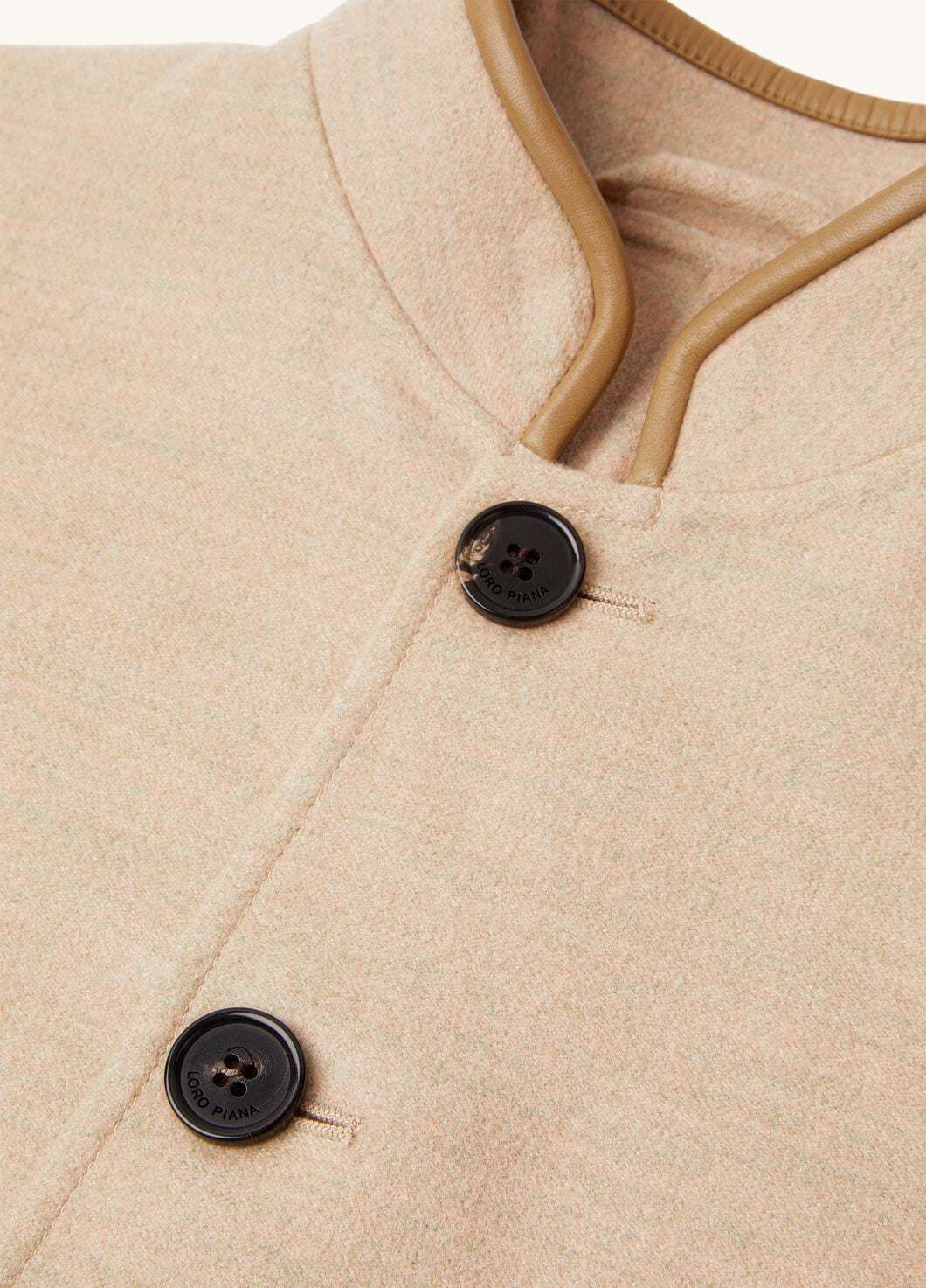 Loro Piana Single-breasted Cashmere Casual Jacket In Nude