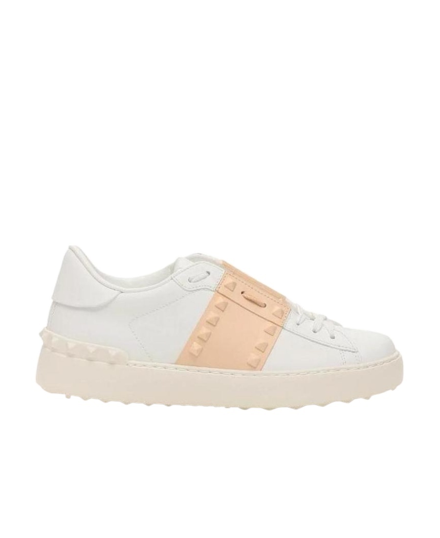 Valentino Open Low-top Sneakers In Nude