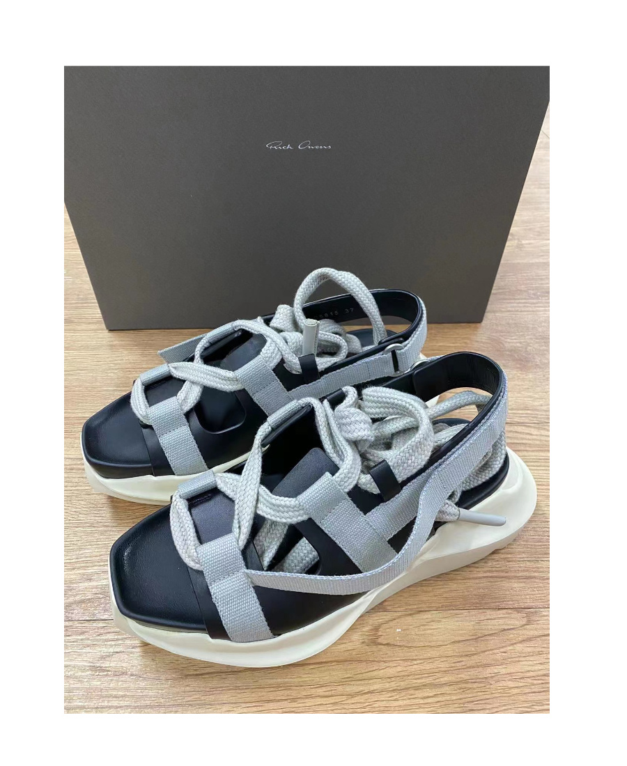 Rick Owens Geth Wrap-strap Sandals In Multicolor