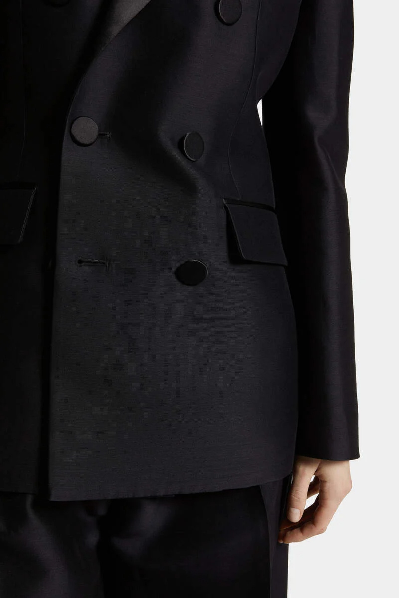 Dsquared2 Double-breasted Suit In Black