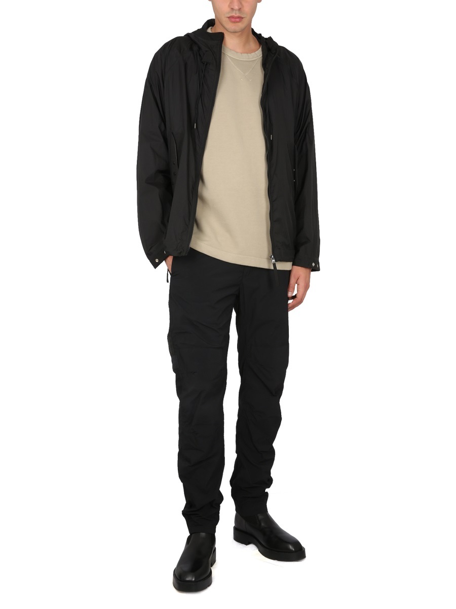 Ten C Combo Bonded Anorak Jacket In Black