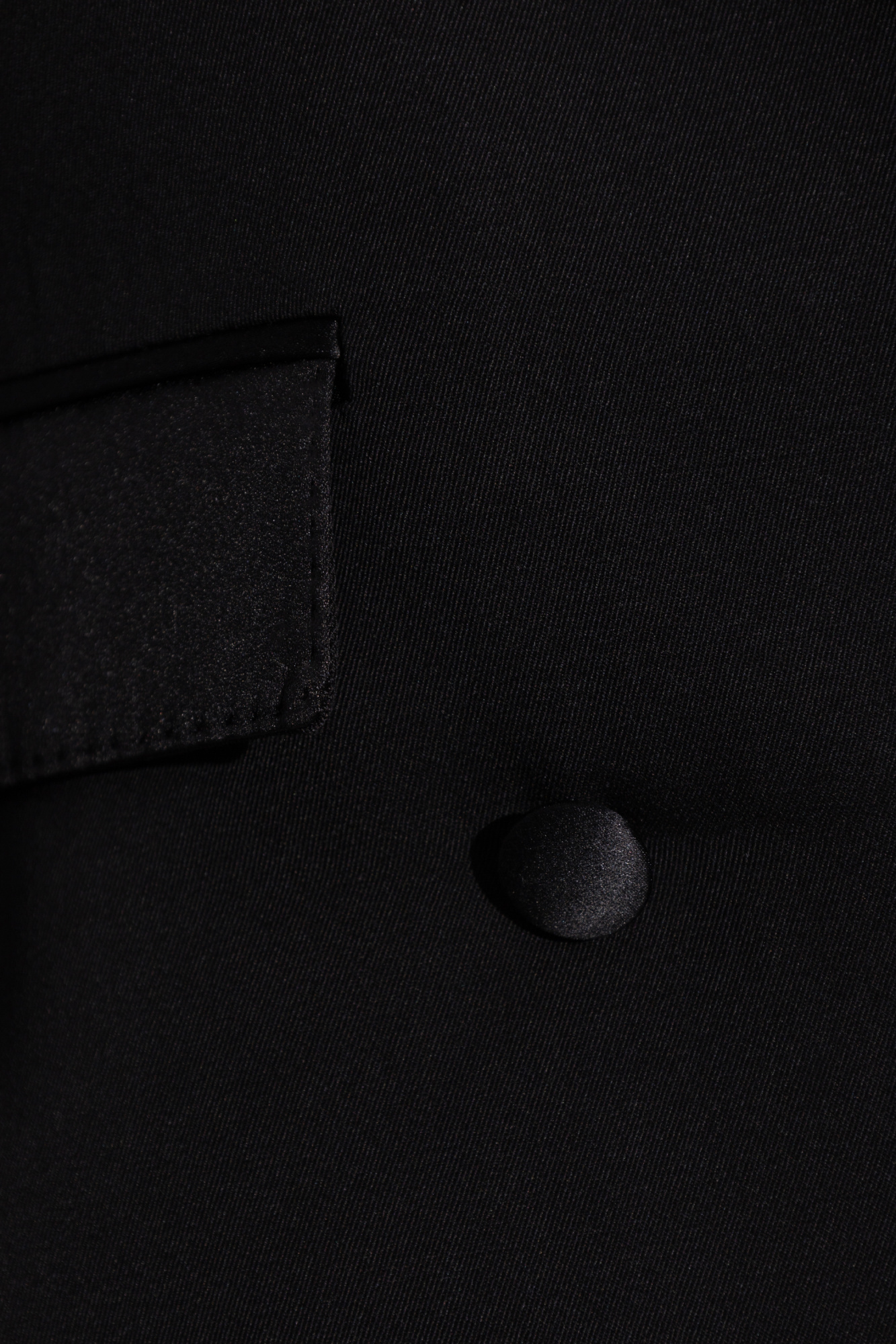 Dolce & Gabbana Double-breasted Gabardine Tuxedo Jacket In Black