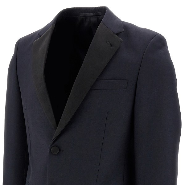 Prada Long-sleeved Suit In Black
