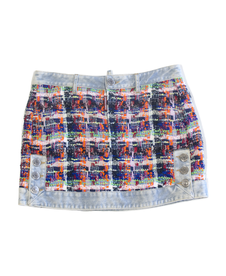 Dsquared2 Pattern Skirt In Multicolor
