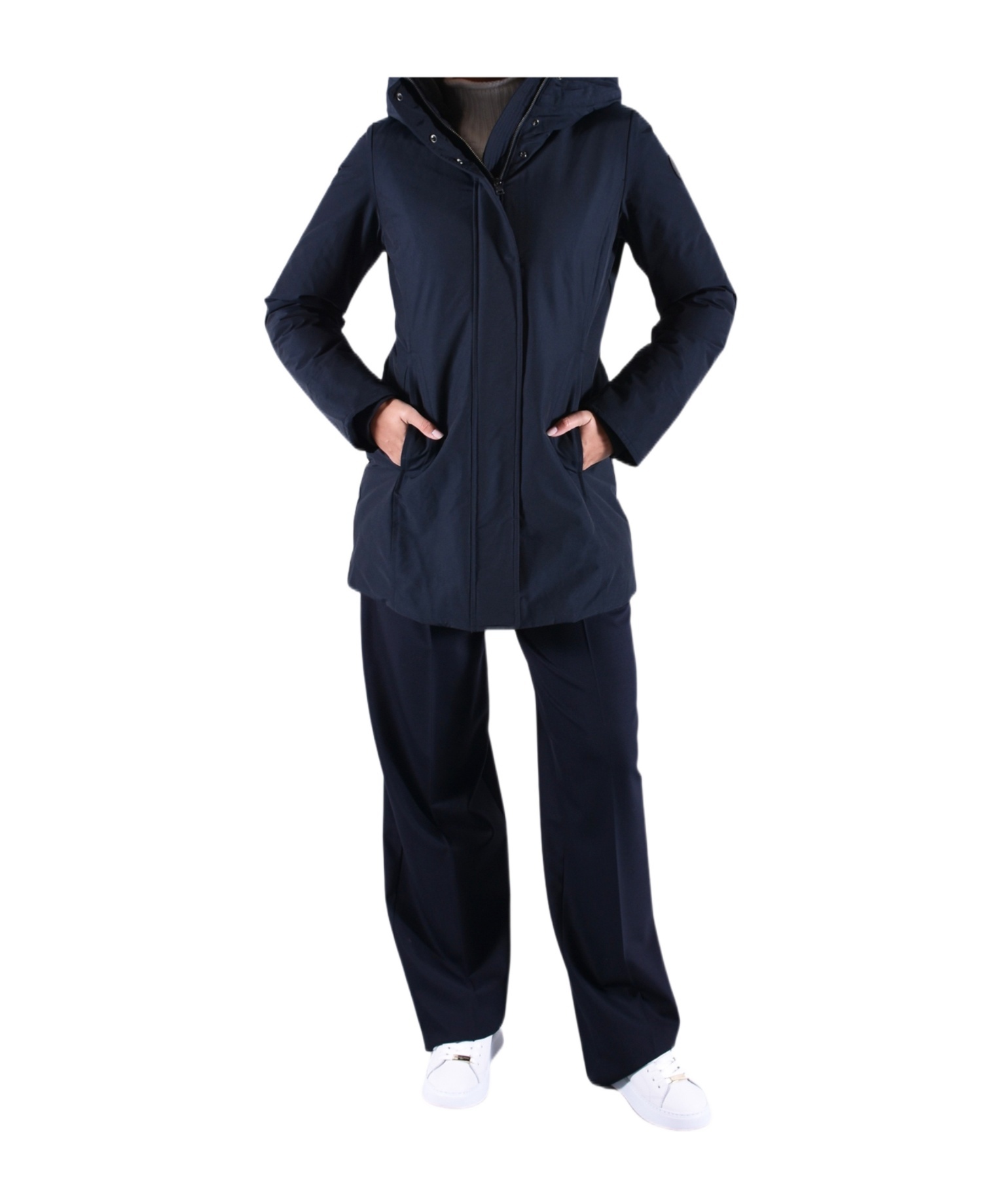 Woolrich Boulder Faux Fur Parka In Black