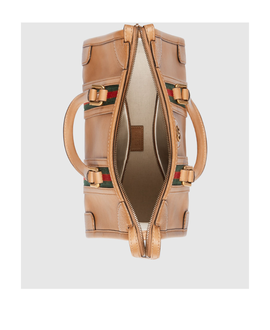 Gucci Web-stripe Tote Bag In Pink