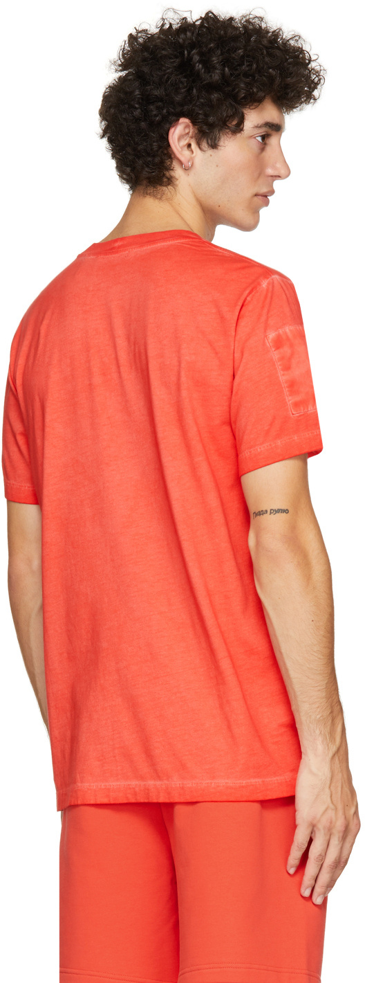 Helmut Lang Logo T-shirt In Orange