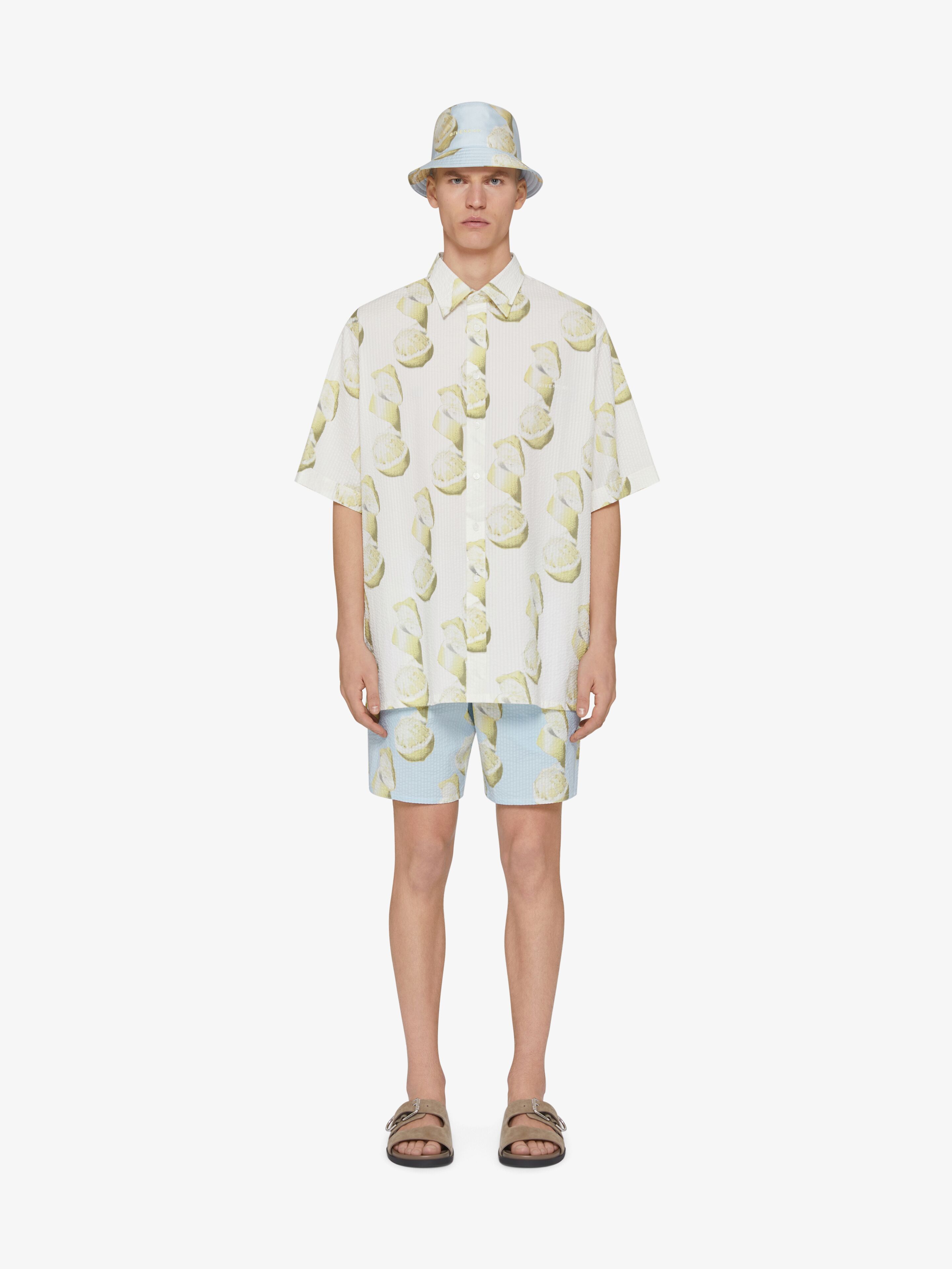 Givenchy Printed Short-sleeved Shirt In White