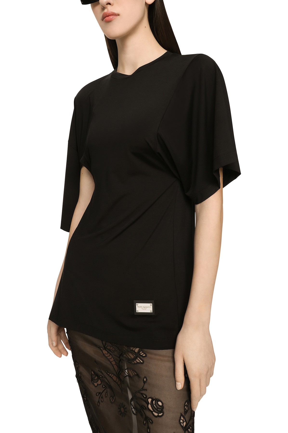 DOLCE & GABBANA ASYMMETRICALLY DESIGNED T-SHIRT