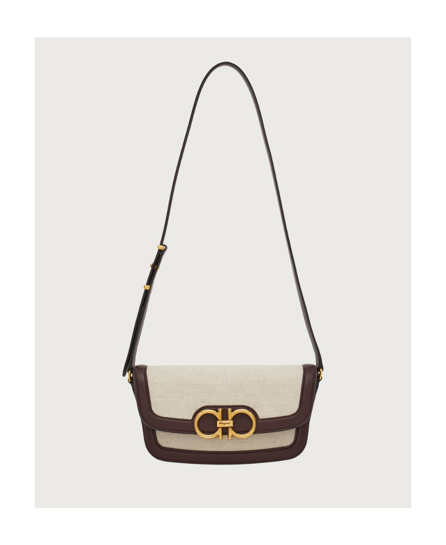 FERRAGAMO TRAPEZIO SMALL SHOULDER BAG