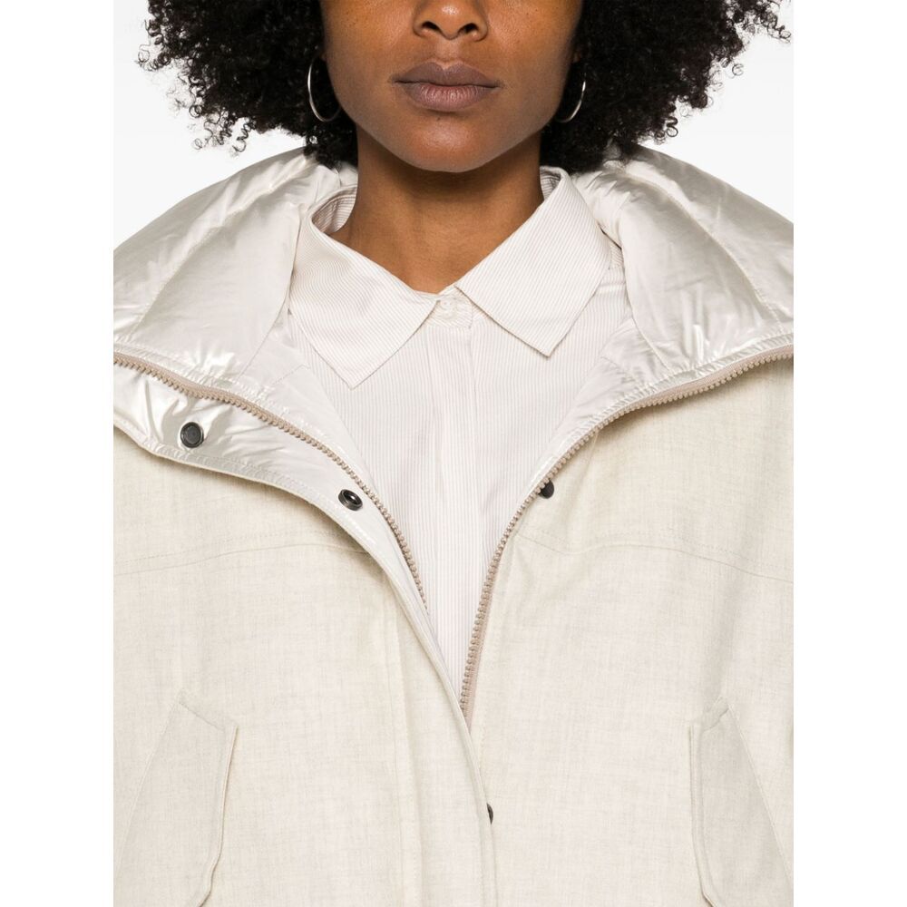 BRUNELLO CUCINELLI IRIDESCENT-EFFECT DOWN JACKET