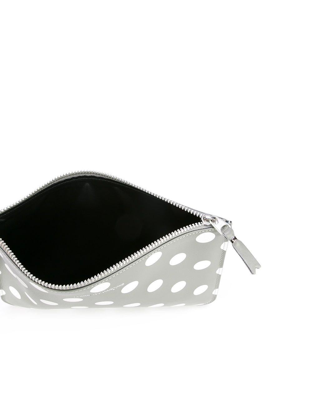 Comme Des Garçons Polka-dot Pouch In Gray