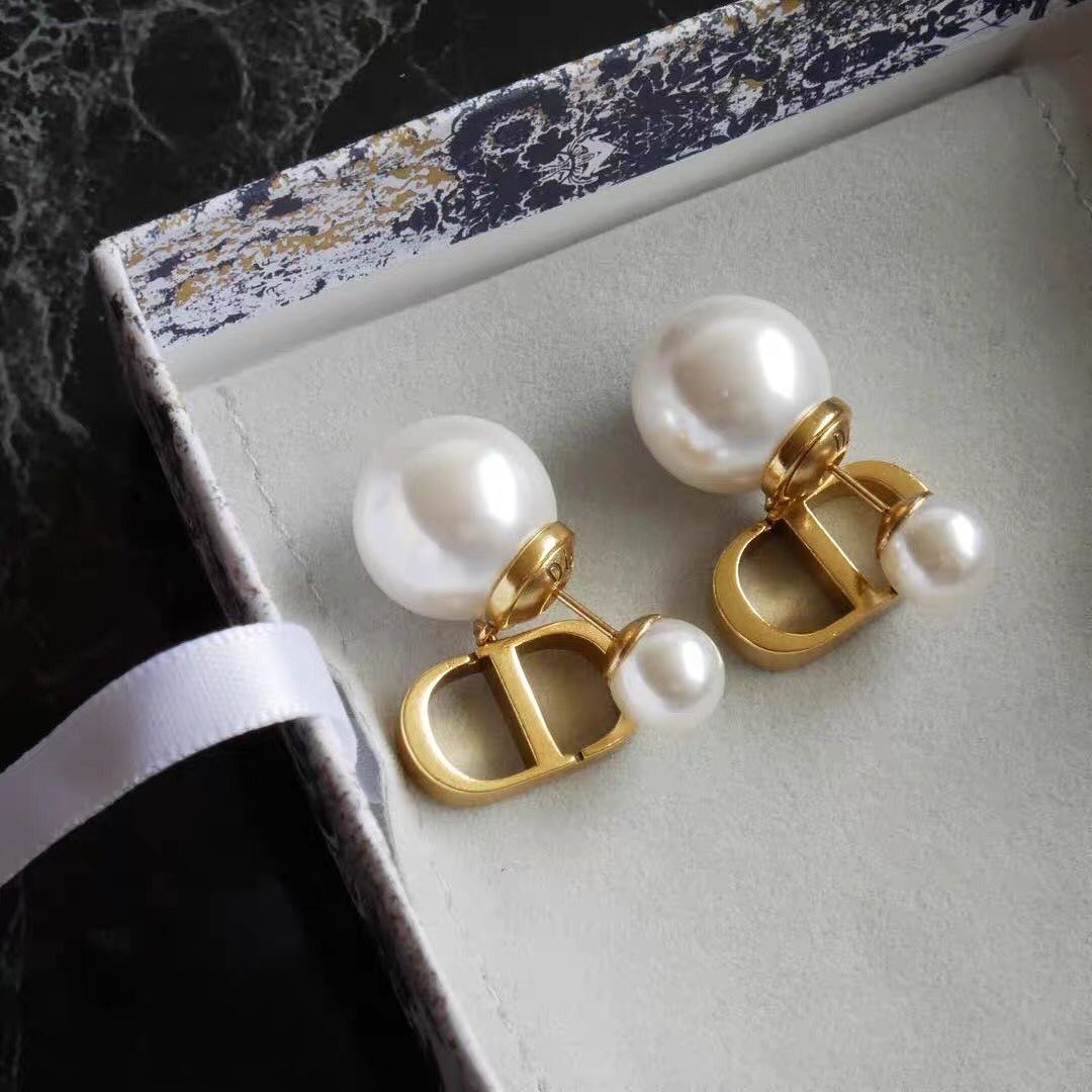 Shop Dior Tribales Earring In White