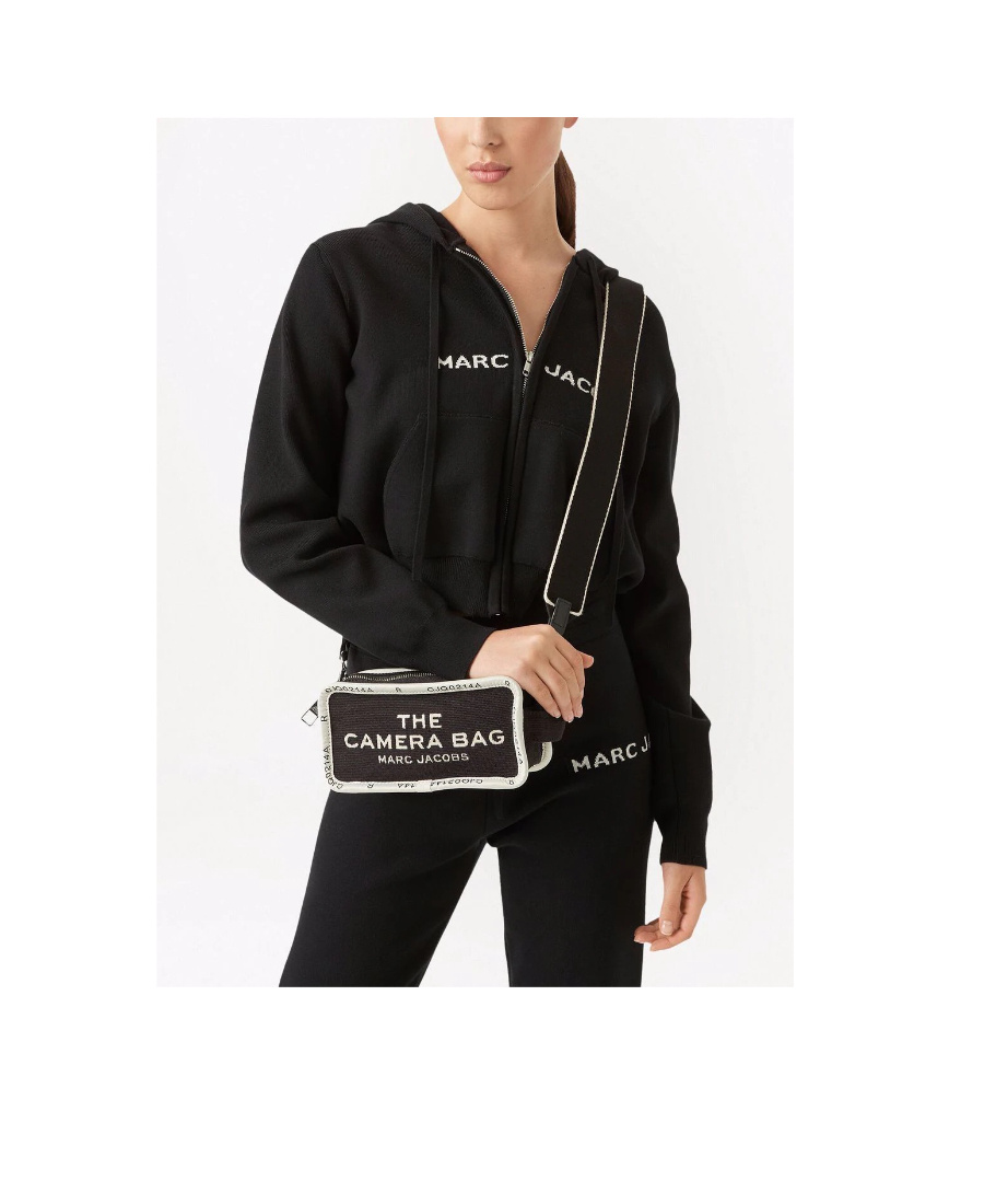 Marc Jacobs The Jacquard Camera Bag In Black