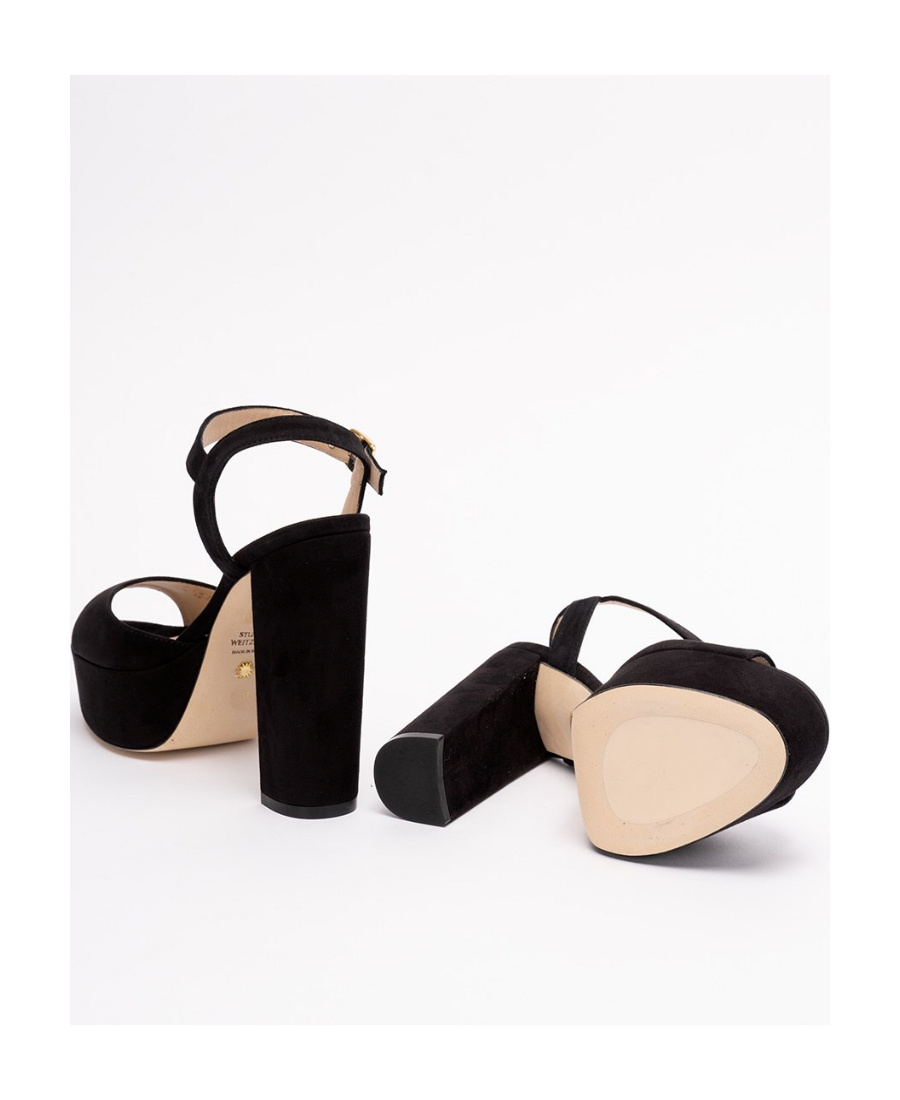 Stuart Weitzman Ryder High-heeled Sandals In Black