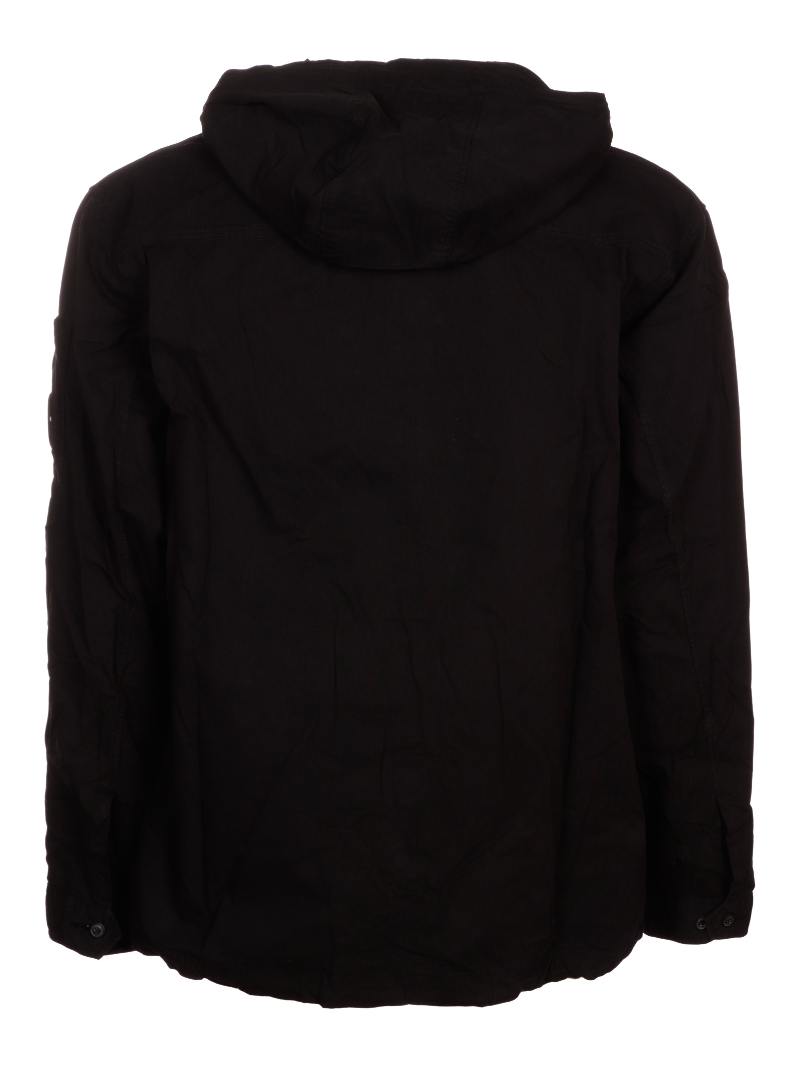 C.p. Company Zip-up Hooded Jacket In Black