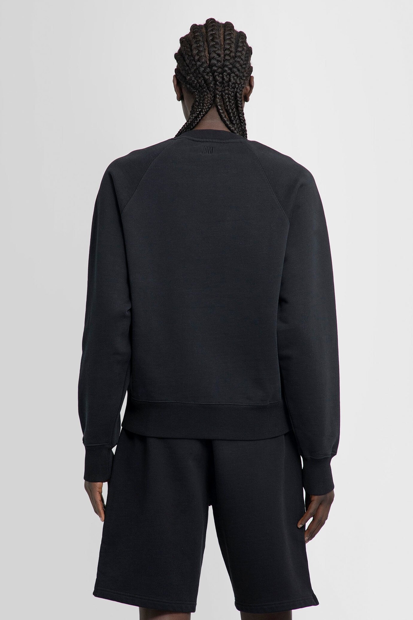 Ami Alexandre Mattiussi Ami Red Adc Sweater In Black